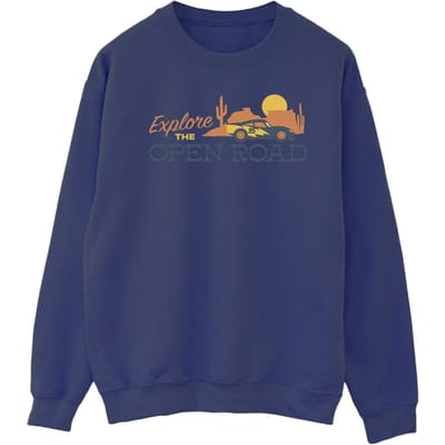 Disney Heren Cars Explore The Open Road Sweatshirt (Marineblauw)