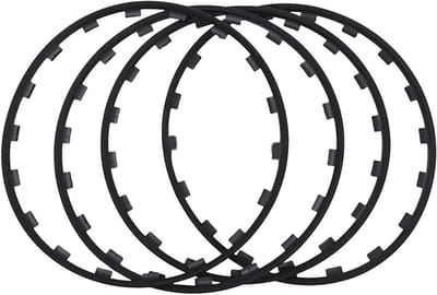 Velgbescherming Set - Wielrand Beschermers - Voorkom Krassen - Duurzaam Nylonvezel - 16-20 inch - Zwart