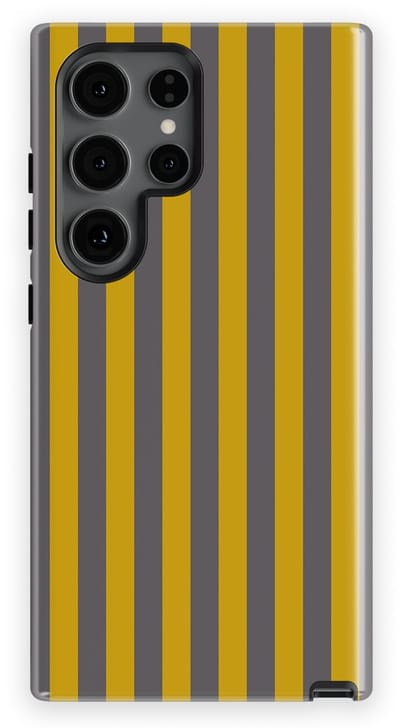 DripCase Gestreept Hoesje Samsung Galaxy S24 Ultra | Backcover met Mag | Stripes Motief | Trendy Case Samsung Galaxy S24 Ultra met Strepen Gravel Lane