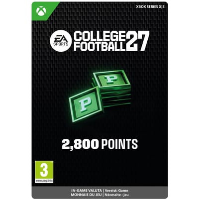 EA SPORTS COLLEGE FOOTBALL 27 2800 PUNTEN-PAKKET
