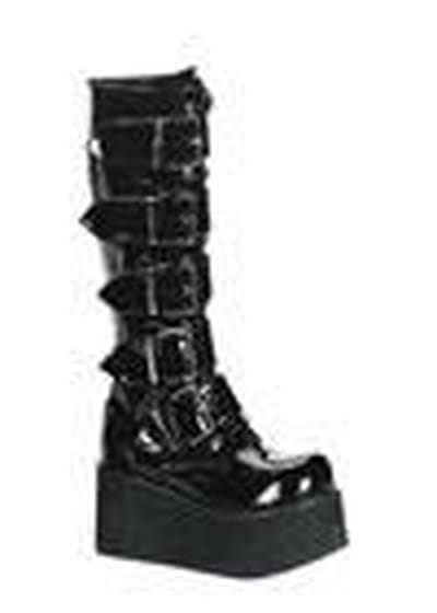 DemoniaCult - TRASHVILLE-518 Plateau Laarzen - US 4 - 36 Shoes - Zwart