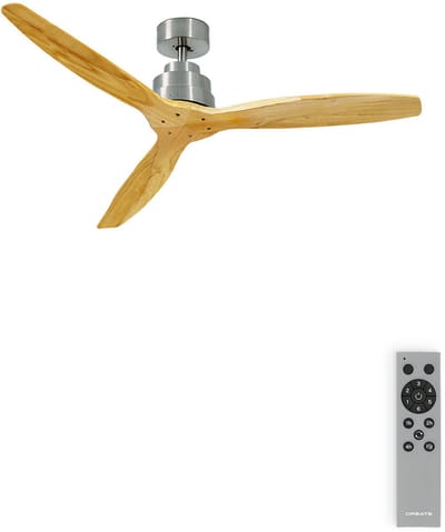 CREATE - Stille plafondventilator met technische ABS bladen 40W (Ø132cm) - Geen licht - Afstandsbediening - 6 snelheden - Programmeerbaar - WIND STYLANCE