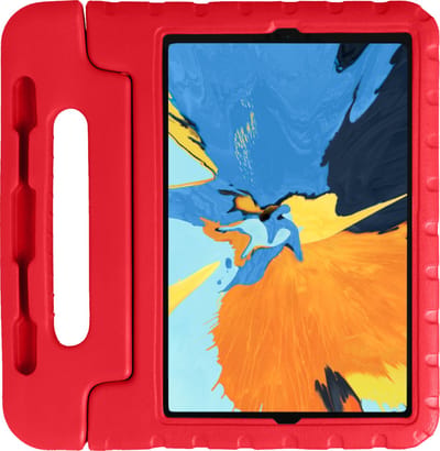 Hoes - Geschikt voor Apple iPad Pro (2021) - 11 inch - 3e generatie - Kinderhoes Shockproof Bumper - Kidsproof Case - Tablet Hoesje - Kinder Hoesje Cover - Rood