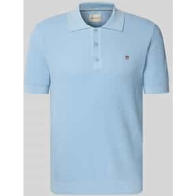regular fit poloshirt met labelstitching