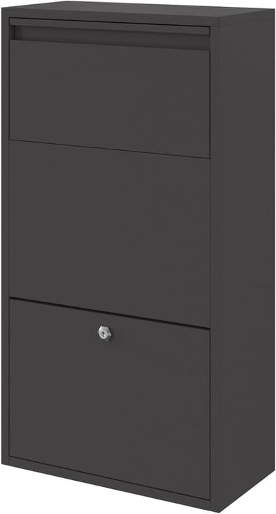 Pakketbox met Opslag - Brievenbus Pakketten - Veilig Pakketten Ontvangen - Weerbestendig Gepoedercoat - 44 x 22 x 82 cm