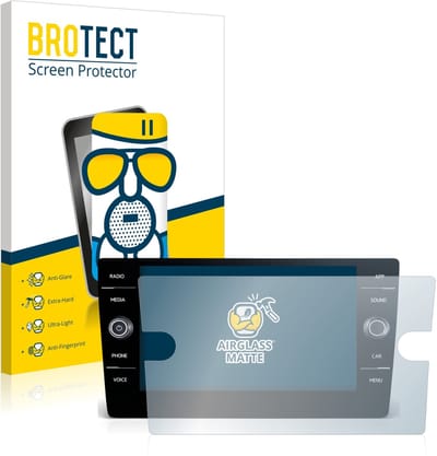 BROTECT - Screenprotector voor Volkswagen T-Roc R Line 2022 Discover Media 8" - Folie Beschermfolie Beschermglas matte