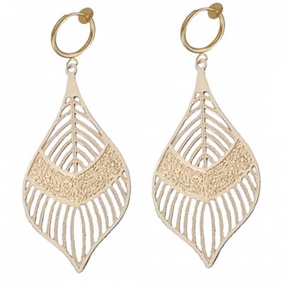Klem oorbellen - goudkleur- geen gaatje- Charme Bijoux