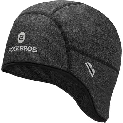 Rockbros Dala - Winter Fiets Cap - Oogopeningen - Reflecterend - Grijs