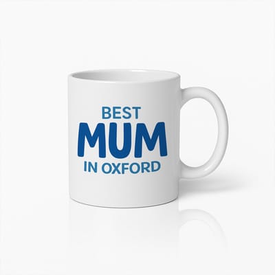 Beste Mama in Oxford Mok 330ml – Leuke Moederdag Koffiebeker – Cadeau voor Moeder van Kinderen of Familie