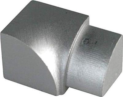 Tegelprofiel Hoek - Tegelrand Bescherming - Hoeken Afwerken - Massief Aluminium - 125 mm - Zilverkleurig Mat