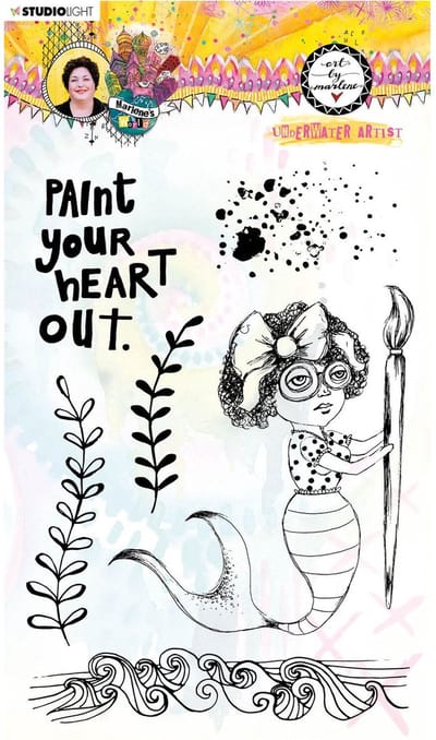 Clear stamp A5 Underwater artistÂ - Marlene's world nr. 62
