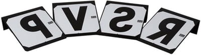 Stalen Platen - Letters Cijfers - Wanden Markeren - Schroefbevestiging - 20x24cm - Helder