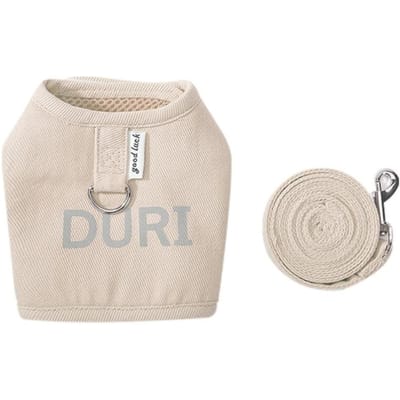 Borst- en Rugtuig Leash, Verstelbare Lengte, Huisdier Treklijn, Halsband, Kat Benodigdheden, Hond, D0AD S white
