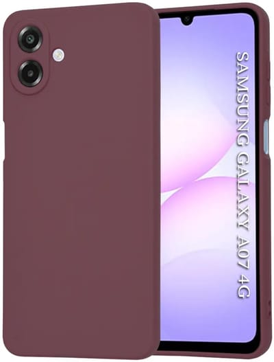 Hoesje geschikt voor Samsung Galaxy A07 4G - Techsuit Soft Flex Silicone Back Cover - Plum Red