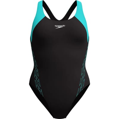 Dames zwempak uit 1 stuk Speedo H-Boom Splice