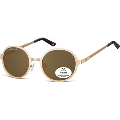 Montana MP87F - Zonnebril - ronde vorm - goud- polarizerend