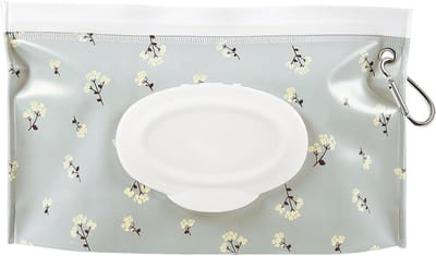 Reisetui Babydoekjes - Draagbare Dispenser - Onderweg Verzorgen - Vochtige Doekjes Behoud - 24 x 14 cm - Grijs