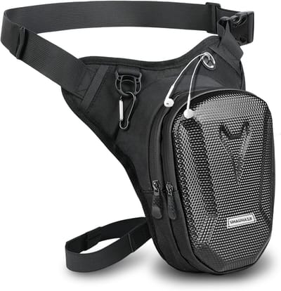 Waterdichte Heuptas voor Motorfietsen - Multifunctionele Fanny Pack voor Fietsen, Reizen en Kamperen - Zwart 14,5 x 8 x 20 cm