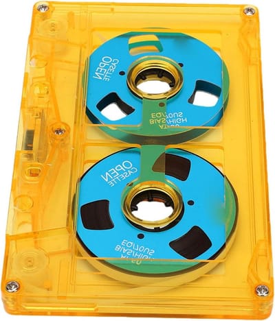 Lege Cassetteband - Opnameband Muziek - Muziek Opnemen - Visuele Spoelen - 50 Minuten - Transparant