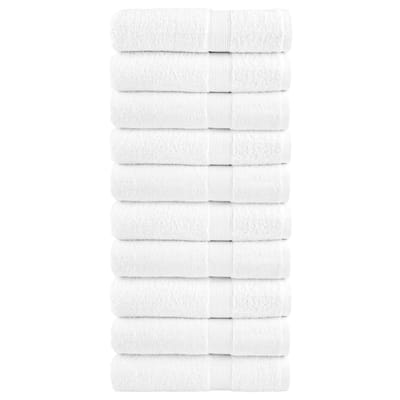 vidaXL - Badhanddoeken - SOLUND - 10 - st - 600 - g/m² - 70x140 - cm - wit