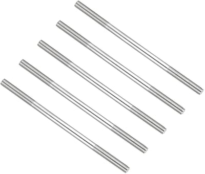 Dubbele Draad Schroeven van 100mm - 5 Stuks RVS 304 voor Thuisonderhoud en Klussen