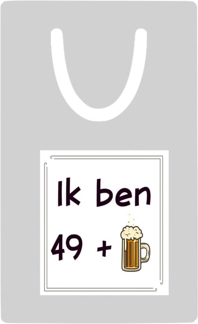 Hacebo® - 50 jaar Sarah en Abraham cadeau metalen boekenlegger - Verjaardag cadeau - Papa - collega - Grappige tekst Bladwijzer boekenleggers - 7.6 cm x 5cm