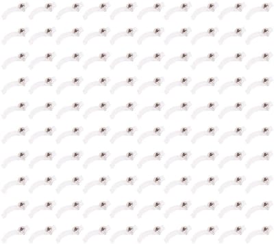 Dailygoody - LED Strip Clips - Bevestigingsclips voor LED Strips - Transparant - 100 Stuks - Voor RGB 5050 3528 2835 LED Strips - Geschikt voor Huizen...
