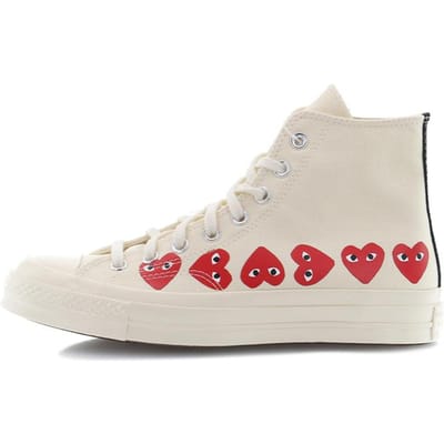 Chuck 70 Comme des Garçons Play x Chuck 70 Converse Hi Top 'Multi Heart' 162972C 40 beige