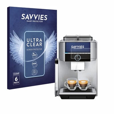 Savvies - Screenprotector voor Siemens EQ.9 plus connect s700 4,3" - Folie Beschermfolie transparant 6 Stuks