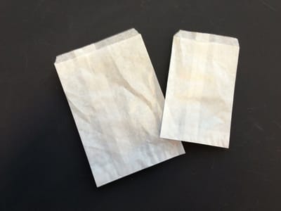 Inpakzakjes 10x16cm blanco pak a 1000