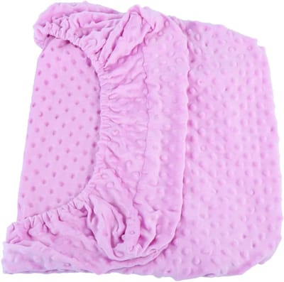 Luierwisselmat - Verschoningsmat - Babyverzorging - Ademend Katoen - 81x41cm - Paars
