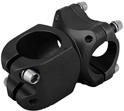 Dailygoods- Fietsstuurpen Korte Verlenging - Vaste Stuurpen - Aluminiumlegering - 7 Graden Hoek - 25,4 mm Diameter - Corrosiebestendig
