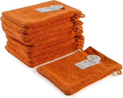 ARTG® DeLuxe - Washandjes - 700 grams kwaliteit - 16 x 21 cm - Kaneelbruin - Cinnamon - SET van 10 stuks