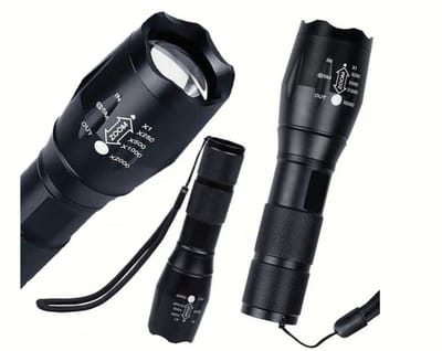 Deluxa Militaire Led Zaklamp Met Zoomfunctie - Tot 1000 Meter Zichtbaarheid