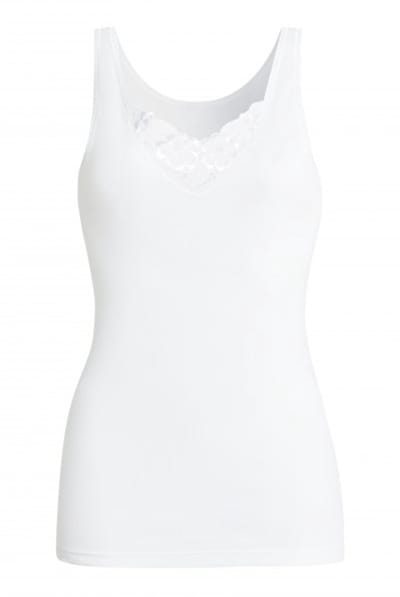 Con-ta - 2 dames hemden 700/1670 met kant - 100% katoen - wit - maat 40