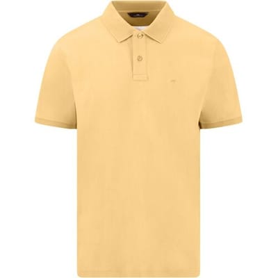 Fynch-Hatton Polo Uni Color Compact Cotton Pale Yellow / male