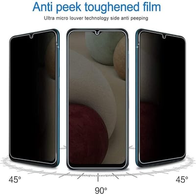 Galaxy A12 5G Privacy Glass - Screenprotector Geschikt voor Samsung Galaxy A13 4/5G Privacy Screen - Privacy Glass Galaxy A13 / A12 - Privacy Screenprotector Galaxy A13 / A12 - Privacy Screenprotector - 2 pack