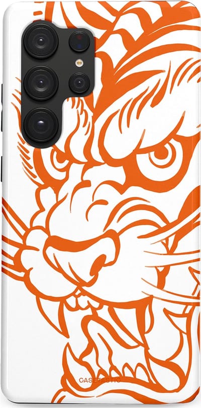 Casetastic Hoesje Geschikt voor Samsung S25 Ultra - Stijlvolle Beschermende Duo-layer Case - Wilde lijnen