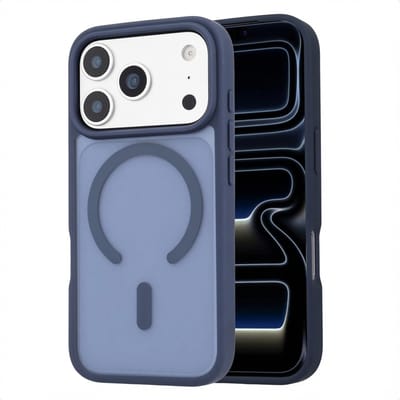 imoshion Hoesje - Geschikt voor iPhone 17 Pro Max - Color Guard Backcover geschikt voor MagSafe - Donkerblauw