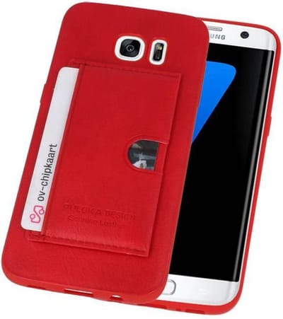 Hardcase Hoesje - Hoesje Geschikt voor Samsung Galaxy S7 Edge Rood