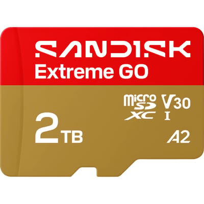 SanDisk microSDXC Extreme GO 2TB (UHS-I, R240MB/s / W160MB/s, 5K)