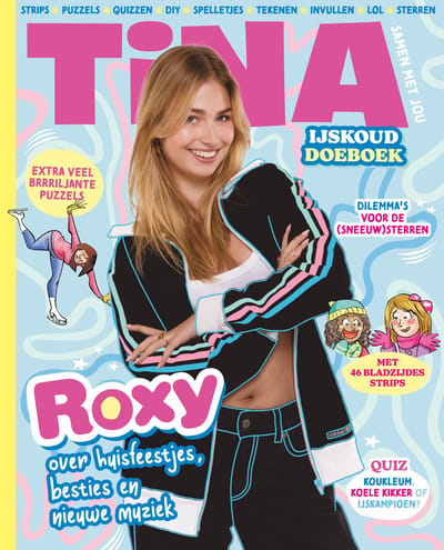 Tina Winterboek 2025 XXL - Winterboek - Met Roxy Dekker - Doeboek - Vakantieboek voor Kinderen - Knutselen Meisjes - Vakantie Boek - Speelgoed - Invulboek - Voor in de auto - Puzzels - Tekenen - Posters - Strips - DIY - Invulboek - Invullen - Quiz