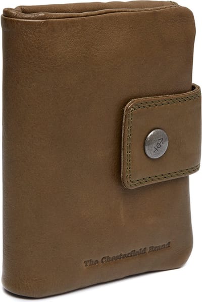 The Chesterfield Brand Leren Portemonnee Mavona Wallet Olive Green Olijfgroen