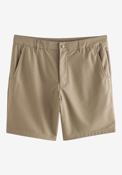 Next - Heren - Active Golfshorts - Crème