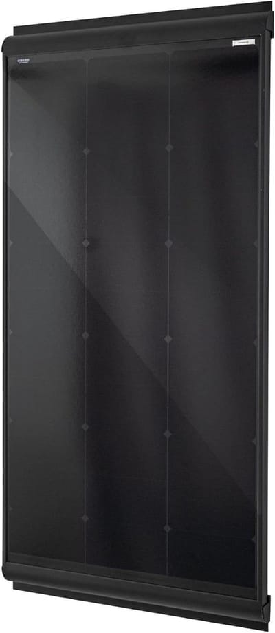 Zonnepaneel 120W - Zonnecel Module - Energie Opwekken - Voorgemonteerde Spoiler - 118x40cm - Zwart
