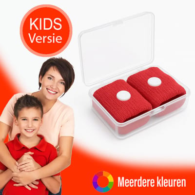 Kinderen Anti Misselijkheid Bandjes 2 stuks - Zeeziekte - Reisziekte - Anti Wagenziekte - Polsbandje - Rood
