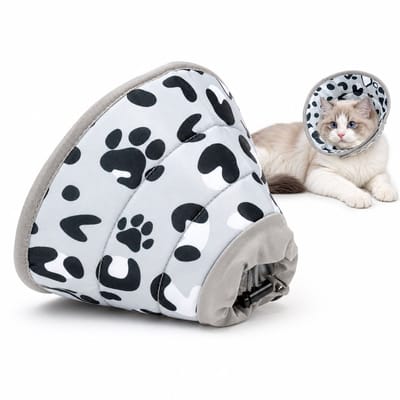 VHV - Kattenkraag - Zachte beschermkraag voor katten - comfortabele herstelkraag - Voor verzorging en herstel - L