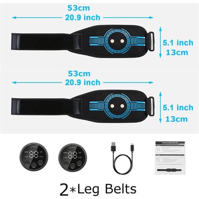 Abdominale Toning Riem EMS Spierstimulator Toner Taille Lichaam Afslanken Vormgeven Taille Arm Been Massage Afvallen Thuis Fitness 2 Leg Belts