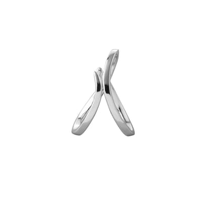 Quiges 925 Zilver Eligo Hanger Abstract Signatuur voor verwisselbaar 10 mm Bolletje - NESH10001