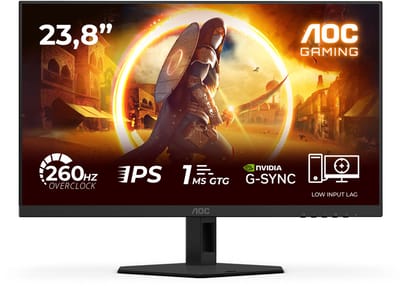 AOC G4 24G4ZRE - Full HD IPS Gaming Monitor - Esports - 240hz - 260hz Overclock - 24 inch